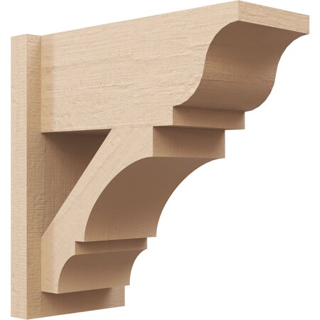 Ekena Millwork 7 1/2-in W x 16-in D x 16-in H Balboa Trad Rough Cedar Woodgrain TimberThane Outlooker, Primed Tan OUTUR075X16X16BOA04RCPR
